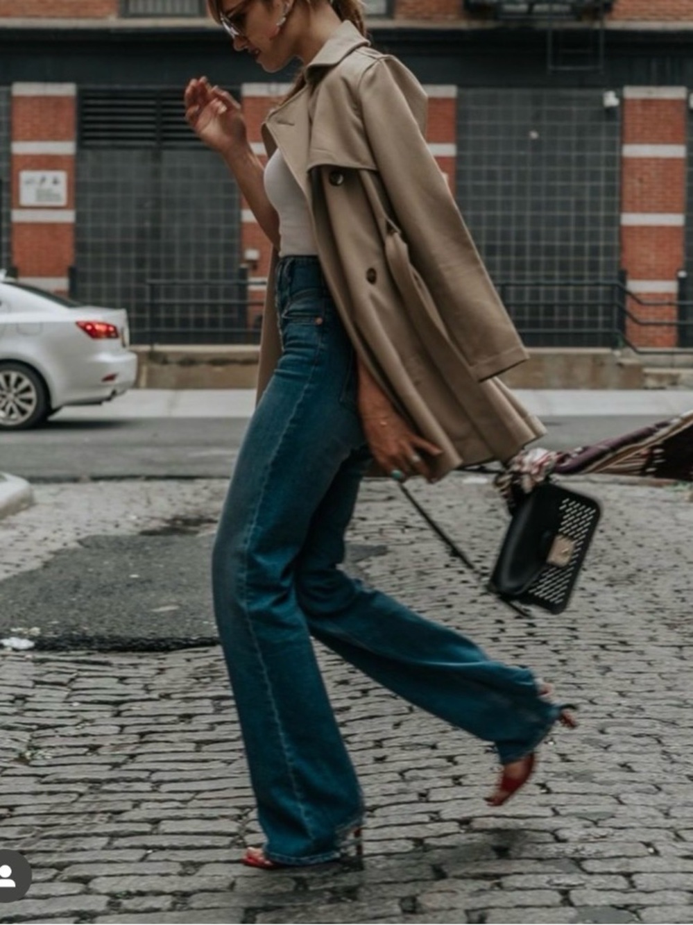Marissa Webb Light Blue Flare Jeans from her spring 2019 collection - Picture 3 of 14